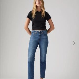 Levi's Women's wedgie Straight Leg Blue Jeans
